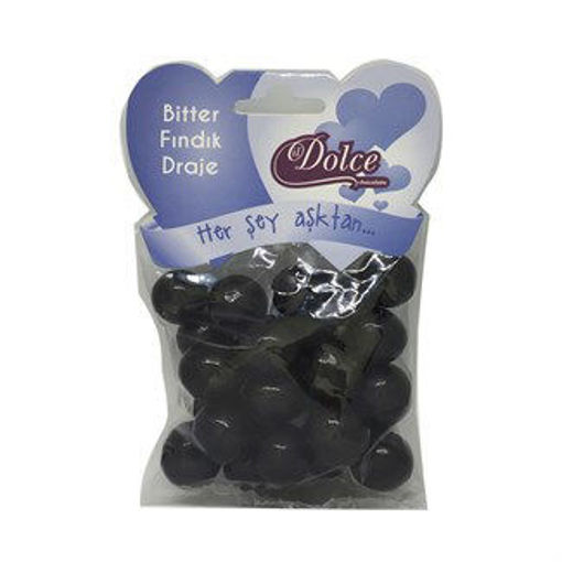 DOLCE BITTER CIK.FINDIK DRAJE 150 GR nin resmi