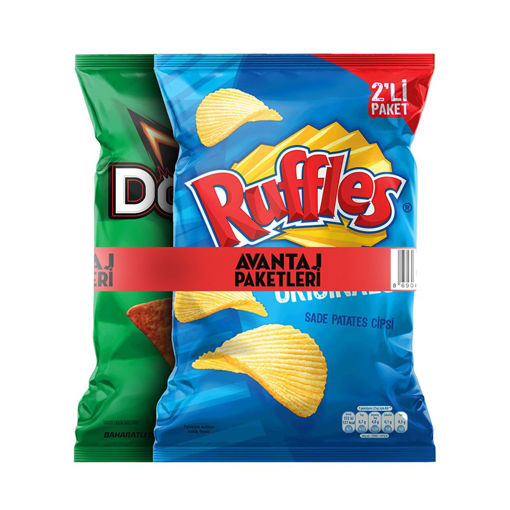DEL.RUFFLES & DORITOS 2'LI SET 310 GR nin resmi