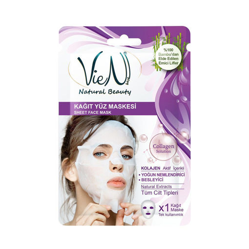DEL.VIEN KAGIT YUZ MASKESI COLLAGEN 25 ML nin resmi