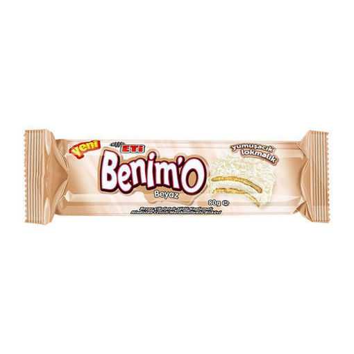 ETI BENIMO 80 GR BEYAZ CIKOLATALI nin resmi