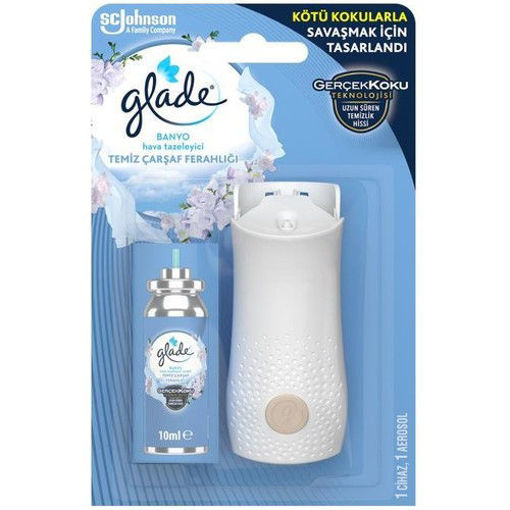 GLADE BANYO 10 ML CIHAZ+YEDEK TEMIZ CARSAF FER nin resmi