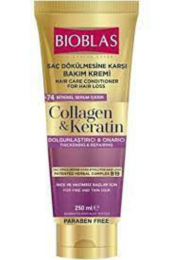 BIOBLAS 250ML SAC BAKIM KREMI COLLAGEN&KERATIN nin resmi