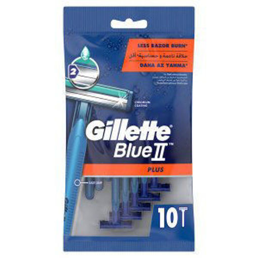 DEL.GILLETTE BLUE II PLUS 10 POSET nin resmi