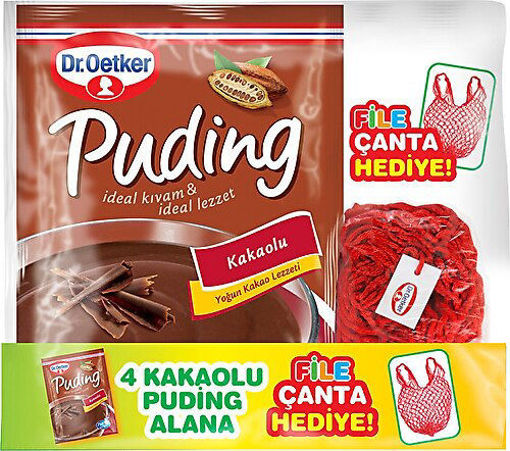 DEL.DR OETKER PUD.4 LU KAKAOLU 588 GR CANTA HED. nin resmi
