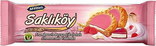 ULKER SAKLIKOY 100 GR  FRAMBUAZLI CHEESECAKE BISK. nin resmi