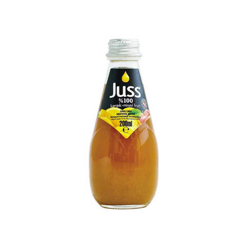 DEL.JUSS 4*200 ML %100 KARISIK MEYVE SUYU CAM nin resmi