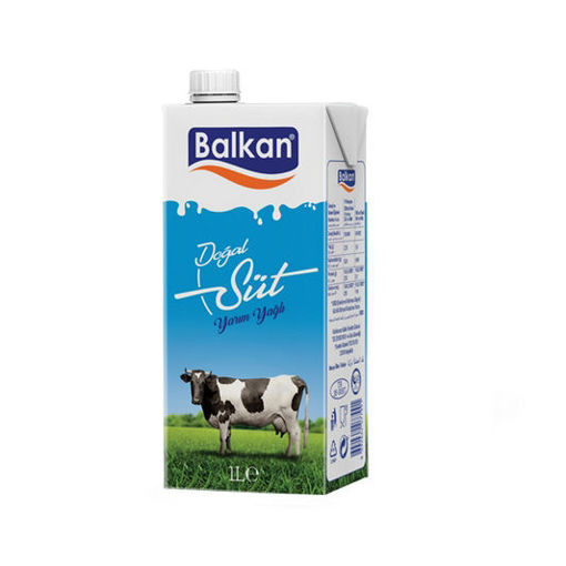 DEL.BALKAN SUT Y.YAGLI UHT 1 LT nin resmi