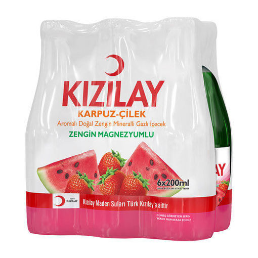 KIZILAY KARPUZ CILEK MADEN SUYU 6X200 ML nin resmi