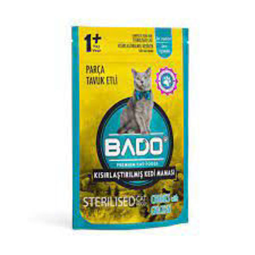 BADO POUCH KEDI TAVUK ETLI 85 GR nin resmi