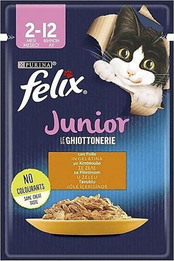 FELIX POUCH YAVRU TAVUKLU 85 GR nin resmi
