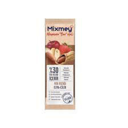 MIXMEY ELMA, CILEK VE YER FISTIKLI MEYVE BAR 25GR nin resmi