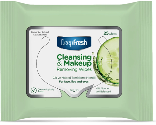 DEL.DEEPFRESH SALATALIK MAKYAJ TEMIZLEME MENDILI nin resmi