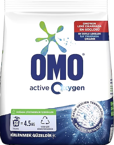 OMO 4,5 KG ACTIVE OXYGEN TOZ DETERJAN nin resmi