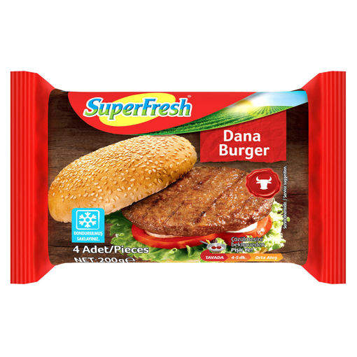 DEL.S.FRESH DANA BURGER 200 GR nin resmi