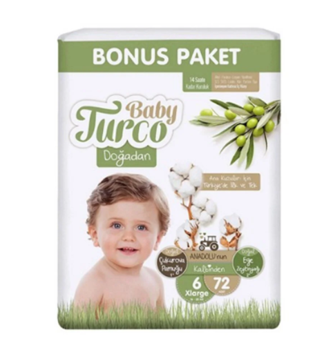 BABY TURCO DOGADAN BONUS 72LI XLARGE nin resmi