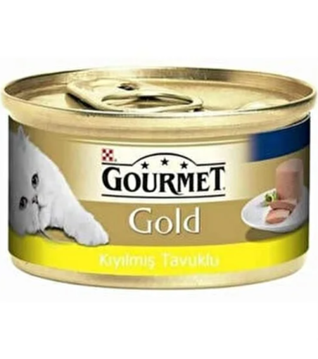 GOURMET GOLD KEDI KONS. KIYILMIS TAVUK ETLI 85 GR nin resmi
