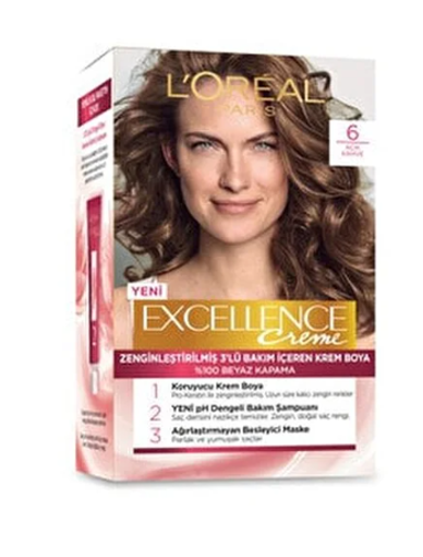 LOREAL EXCELLENCE 6 ACIK KAHVE nin resmi