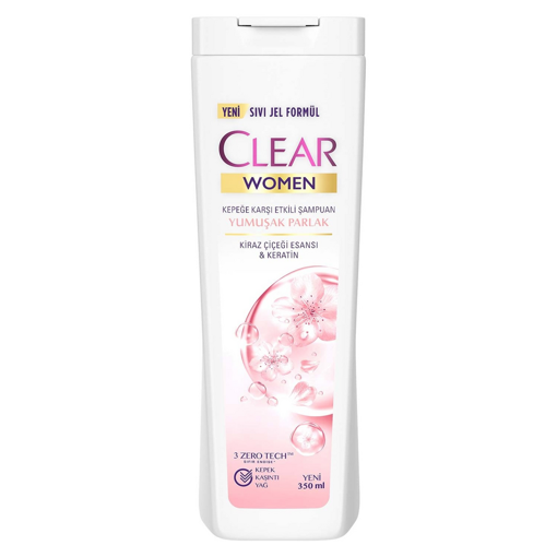 CLEAR WOMEN 350 ML SAMPUAN YUMUSAK PARLAK nin resmi