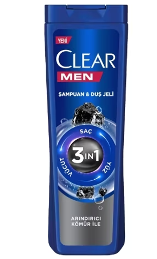 CLEAR MEN 3IN1 350 ML SAMPUAN DEEP CLE nin resmi