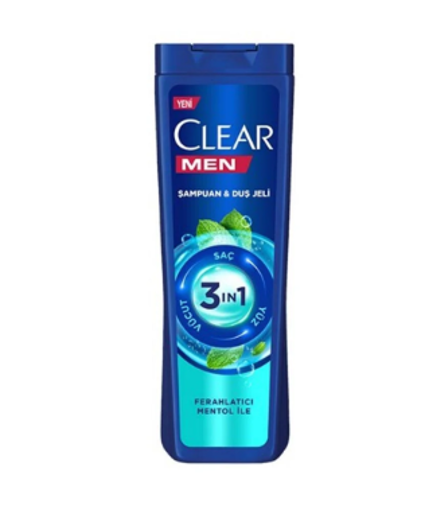 CLEAR MEN 3IN1 350 ML SAMPUAN COOL SPORT nin resmi