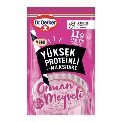 DR.OETKER MILKSHAKE ORMAN MEYV YUKSEK PROTEIN 15GR nin resmi