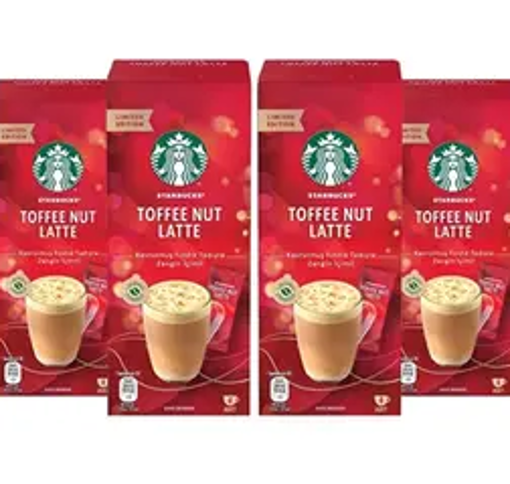 STARBUCKS 4*23 GR TOFFEE NUT LATTE PREMIUM KAHVE K nin resmi