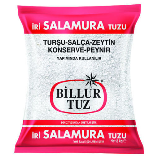 BILLUR IRI SALAMURA TUZ 3000 GR nin resmi