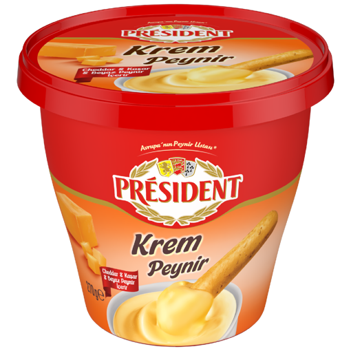 ICIM PRESIDENT KREM CHEDDARLI 270 GR nin resmi
